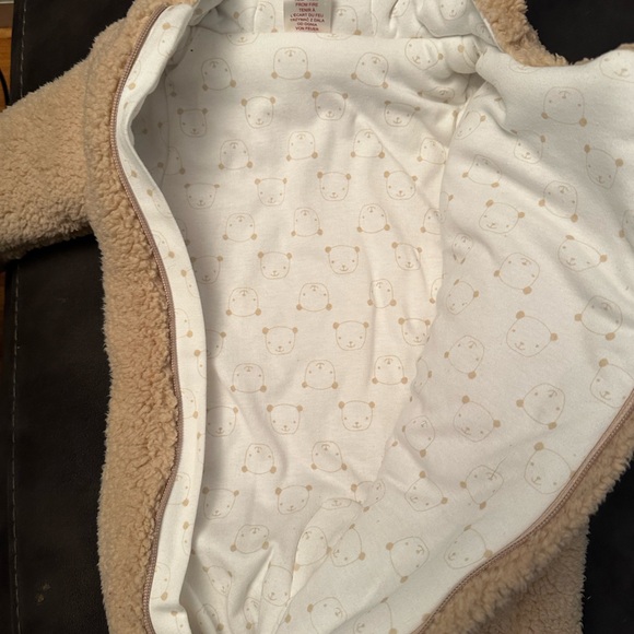 Brown Teddy Sherpa snowsuit - Picture 3 of 3